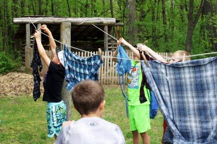 Education Day - Hanging Clothes